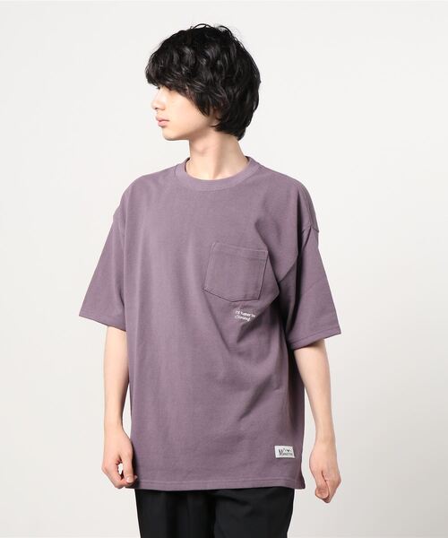 MANASTASH（マナスタッシュ）の「MANASTASH/マナスタッシュ　KANOKO SS TEE 鹿の子ショートスリーブティー（Tシャツ/カットソー・メンズ・ホワイト/ブラック/カーキ/パープル・MEDIUM/LARGE/X-LARGE）」の4枚目の写真