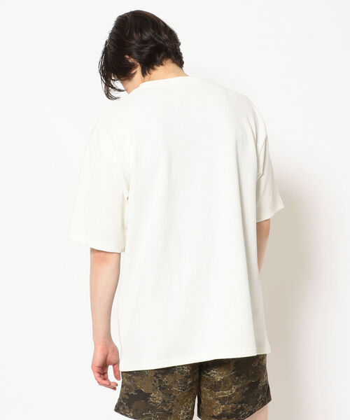 MANASTASH（マナスタッシュ）の「MANASTASH/マナスタッシュ　KANOKO SS TEE 鹿の子ショートスリーブティー（Tシャツ/カットソー・メンズ・ホワイト/ブラック/カーキ/パープル・MEDIUM/LARGE/X-LARGE）」の6枚目の写真