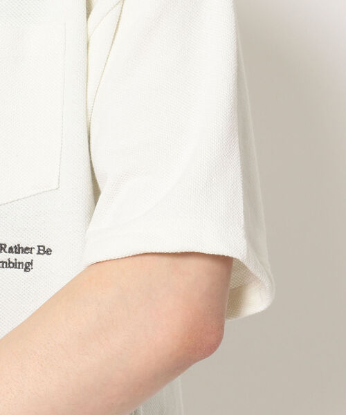 MANASTASH（マナスタッシュ）の「MANASTASH/マナスタッシュ　KANOKO SS TEE 鹿の子ショートスリーブティー（Tシャツ/カットソー・メンズ・ホワイト/ブラック/カーキ/パープル・MEDIUM/LARGE/X-LARGE）」の9枚目の写真