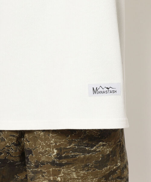 MANASTASH（マナスタッシュ）の「MANASTASH/マナスタッシュ　KANOKO SS TEE 鹿の子ショートスリーブティー（Tシャツ/カットソー・メンズ・ホワイト/ブラック/カーキ/パープル・MEDIUM/LARGE/X-LARGE）」の10枚目の写真