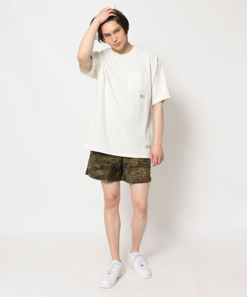 MANASTASH（マナスタッシュ）の「MANASTASH/マナスタッシュ　KANOKO SS TEE 鹿の子ショートスリーブティー（Tシャツ/カットソー・メンズ・ホワイト/ブラック/カーキ/パープル・MEDIUM/LARGE/X-LARGE）」の13枚目の写真