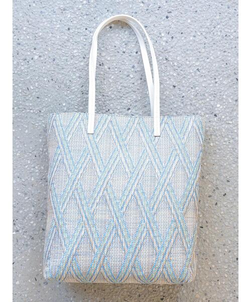 AMERICAN HOLIC（アメリカンホリック）の「雑材トート（トートバッグ・レディース・ベージュ/ブルー/ブラウン・FREE）」の3枚目の写真