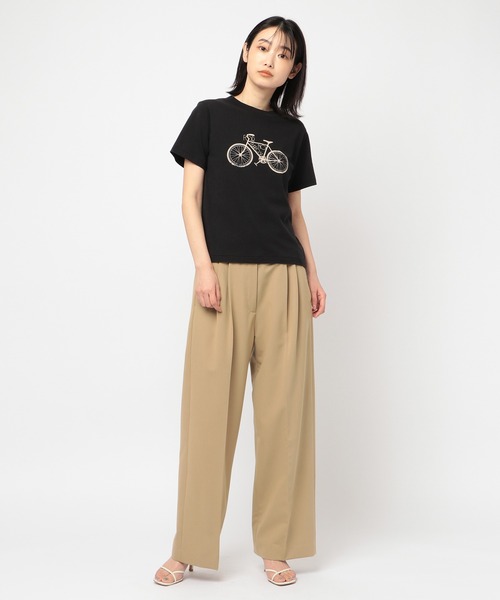 ETRE TOKYO（エトレトウキョウ）の「モチーフプリントTEE（Tシャツ/カットソー・レディース・ホワイト/ブラック/ワイン・FREE）」の4枚目の写真