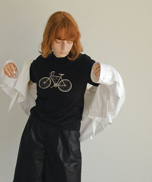 ETRE TOKYO（エトレトウキョウ）の「モチーフプリントTEE（Tシャツ/カットソー・レディース・ホワイト/ブラック/ワイン・FREE）」の18枚目の写真