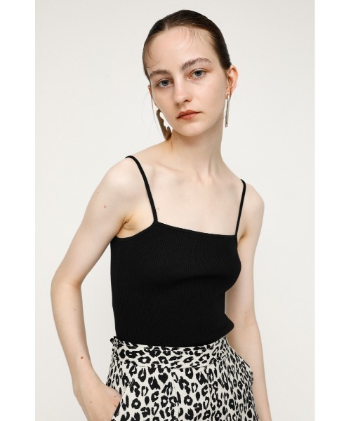 SLY（スライ）の「2WAY KNIT CAMI ニット キャミソール（キャミソール・レディース・ブラック/ブラウン/アイボリー・FREE）」の2枚目の写真