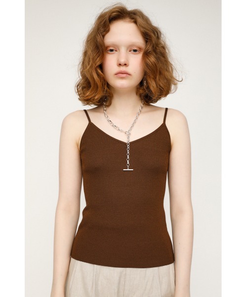 SLY（スライ）の「2WAY KNIT CAMI ニット キャミソール（キャミソール・レディース・ブラック/ブラウン/アイボリー・FREE）」の17枚目の写真