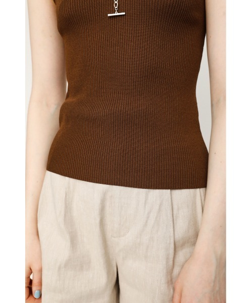 SLY（スライ）の「2WAY KNIT CAMI ニット キャミソール（キャミソール・レディース・ブラック/ブラウン/アイボリー・FREE）」の22枚目の写真