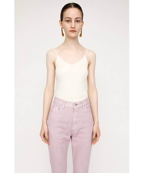 SLY（スライ）の「2WAY KNIT CAMI ニット キャミソール（キャミソール・レディース・ブラック/ブラウン/アイボリー・FREE）」の4枚目の写真