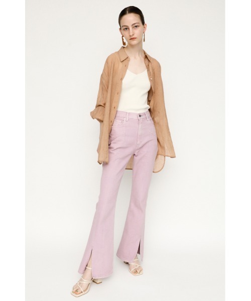 SLY（スライ）の「2WAY KNIT CAMI ニット キャミソール（キャミソール・レディース・ブラック/ブラウン/アイボリー・FREE）」の5枚目の写真