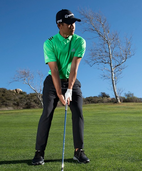 サイズ：L ADIDAS GOLF アディダスゴルフ IT0157 半袖ポロシャツ 総柄 グリーン系 [240101435606] ゴルフウェア メンズ ストスト ADIDAS GOLF アディダスゴルフ 2024年モデル 半袖ポロシャツ 総