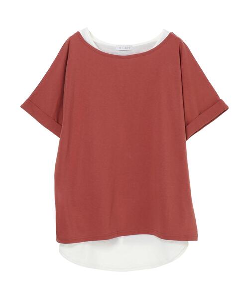 Green　Parks（グリーンパークス）の「SET2点 後ろリボンプルオーバー＊（Tシャツ/カットソー・レディース・ネイビー/カーキ/テラコッタ・FREE）」の6枚目の写真