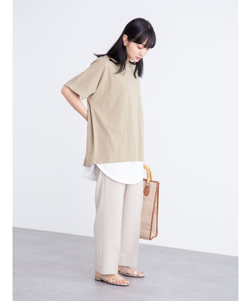 Green　Parks（グリーンパークス）の「SET2点 後ろリボンプルオーバー＊（Tシャツ/カットソー・レディース・ネイビー/カーキ/テラコッタ・FREE）」の16枚目の写真