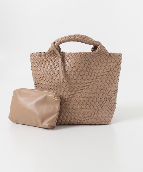 RODE SKO(ロデスコ)の「ANJA 編み込みトートバッグ(トートバッグ・レディース・ベージュ/オフホワイト・ONE)」の17枚目の写真