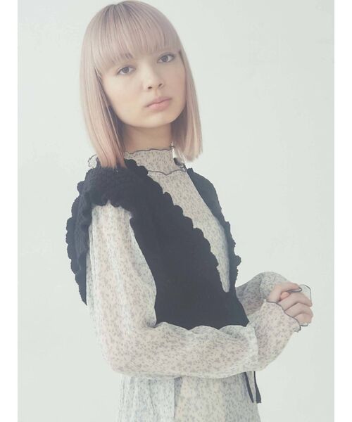 merry jenny（メリージェニー）の「クロシェリボンニットビスチェ（ニット/セーター・レディース・アイボリー/ブラック/ベージュ・FREE）」の22枚目の写真