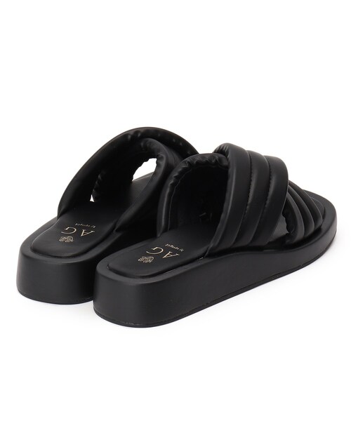 AG by aquagirl(エージーバイアクアガール)の「◆ボリュームクロスサンダル(サンダル・レディース・オフホワイト/ブラック・02/03)」の8枚目の写真