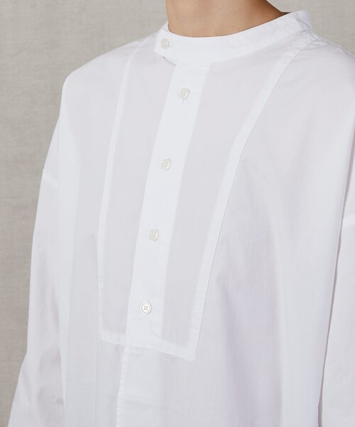 FREAK'S STORE(フリークスストア)の「▽【WEB限定】スタンドカラーデザインシャツ(シャツ/ブラウス・レディース・オレンジ/グリーン/ブラック/ホワイト/ベージュ/ブルー/パープル・フリ-)」の11枚目の写真