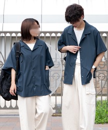 PairPair | 腰ポケット付き開襟シャツ(ユニセックス)(シャツ/ブラウス)