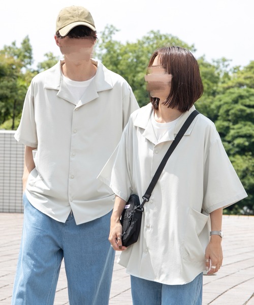 PLEATS PLEASE カラフル☆襟付き半袖シャツ 胸ポケット付 桑和 [G.G.] 7325-51 半袖ポロシャツ（胸ポケット付き）