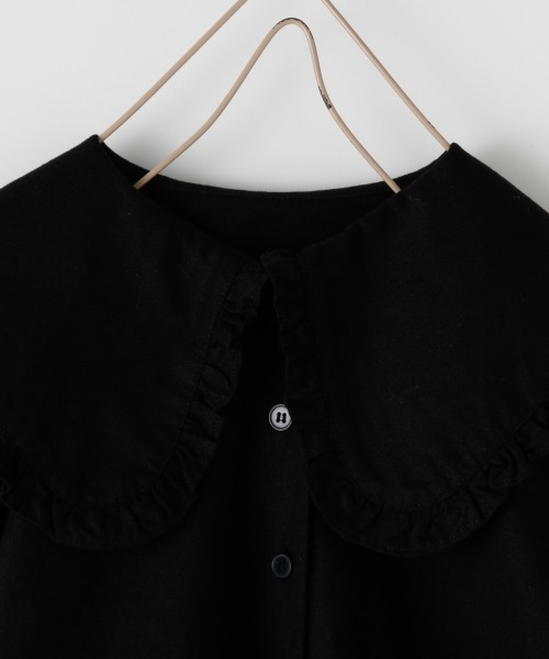 LOWRYS FARM（ローリーズファーム）の「リネンフリルカラーブラウス　958444（シャツ/ブラウス・キッズ・ブラック/ブラウン/オフホワイト・110cm/120cm/130cm）」の8枚目の写真