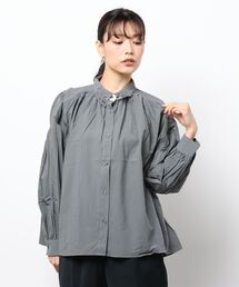 179/WG | 刺繍衿付ギャザーブラウス(シャツ/ブラウス)