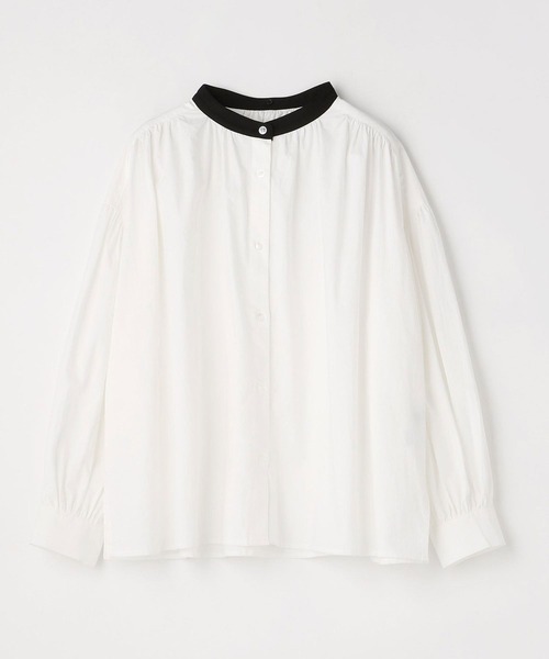 179/WG（イチナナキュウダブルジー）の「刺繍衿付ギャザーブラウス（シャツ/ブラウス・レディース・オフホワイト/ブラック/グレー・MEDIUM）」の16枚目の写真