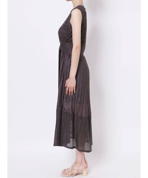 LAGUNAMOON(ラグナムーン)の「ウエストマークメッシュニットワンピース(ワンピース・レディース・ベージュ/パープル・FREE)」の13枚目の写真