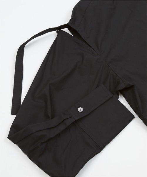 miette（ミエット）の「ｽﾘｯﾄｽﾘｰﾌﾞﾃﾞｻﾞｲﾝｼｬﾂ（シャツ/ブラウス・レディース・オフホワイト/ブラック・FREE）」の4枚目の写真