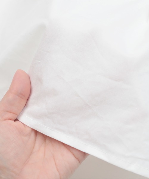 miette（ミエット）の「ｽﾘｯﾄｽﾘｰﾌﾞﾃﾞｻﾞｲﾝｼｬﾂ（シャツ/ブラウス・レディース・オフホワイト/ブラック・FREE）」の18枚目の写真