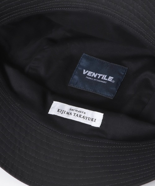 KIJIMA TAKAYUKI（キジマ　タカユキ）の「KIJIMA TAKAYUKI　COTTON VENTILE BUCKET HAT（ハット・メンズ・ベージュ/ブラック・2）」の7枚目の写真