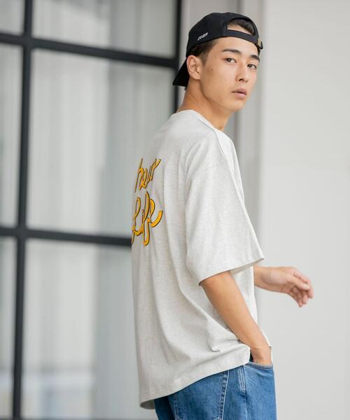 coen（コーエン）の「ロゴバックプリントハーフスリーブTシャツ（Tシャツ/カットソー・メンズ・ホワイト/ブラック/ライトグレー・SMALL/MEDIUM/LARGE/X-LARGE）」の3枚目の写真