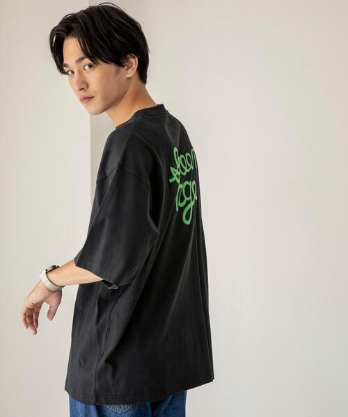 coen（コーエン）の「ロゴバックプリントハーフスリーブTシャツ（Tシャツ/カットソー・メンズ・ホワイト/ブラック/ライトグレー・SMALL/MEDIUM/LARGE/X-LARGE）」の2枚目の写真