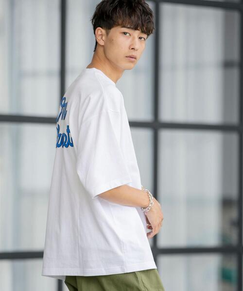 coen（コーエン）の「ロゴバックプリントハーフスリーブTシャツ（Tシャツ/カットソー・メンズ・ホワイト/ブラック/ライトグレー・SMALL/MEDIUM/LARGE/X-LARGE）」の5枚目の写真