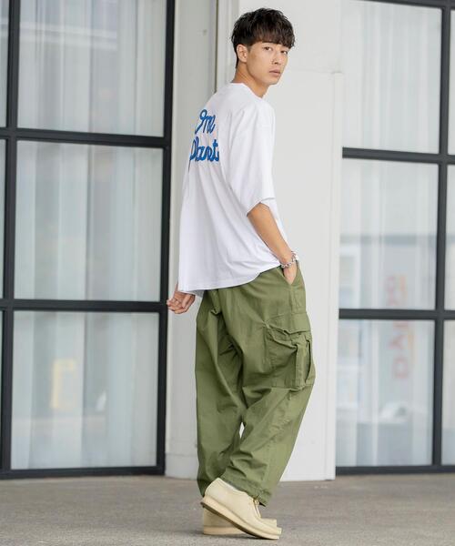 coen（コーエン）の「ロゴバックプリントハーフスリーブTシャツ（Tシャツ/カットソー・メンズ・ホワイト/ブラック/ライトグレー・SMALL/MEDIUM/LARGE/X-LARGE）」の9枚目の写真