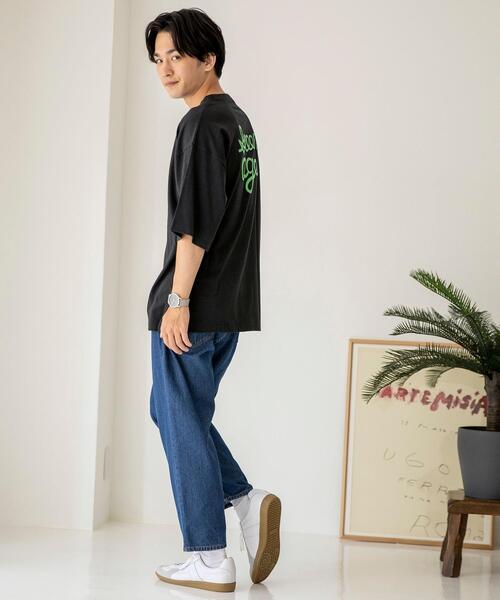 coen（コーエン）の「ロゴバックプリントハーフスリーブTシャツ（Tシャツ/カットソー・メンズ・ホワイト/ブラック/ライトグレー・SMALL/MEDIUM/LARGE/X-LARGE）」の13枚目の写真