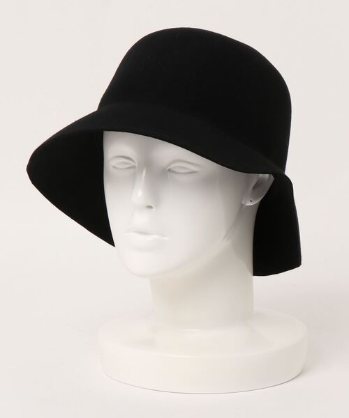 allureville（アルアバイル）の「フェルトバケットハット（ハット・レディース・ブラック/ベージュ・2）」の2枚目の写真