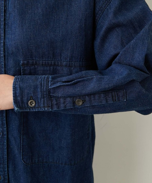 YANUK（ヤヌーク）の「【YANUK】C.P.Oシャツ/INDIGO/別注（シャツ/ブラウス・レディース・インディゴブルー・FREE）」の16枚目の写真