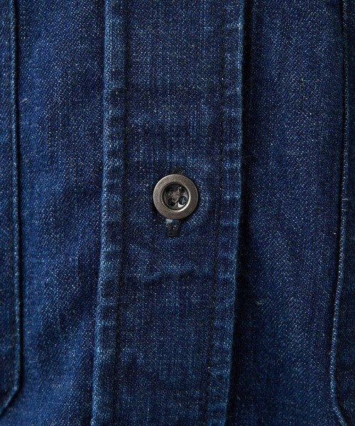 YANUK（ヤヌーク）の「【YANUK】C.P.Oシャツ/INDIGO/別注（シャツ/ブラウス・レディース・インディゴブルー・FREE）」の8枚目の写真
