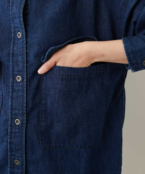 YANUK（ヤヌーク）の「【YANUK】C.P.Oシャツ/INDIGO/別注（シャツ/ブラウス・レディース・インディゴブルー・FREE）」の14枚目の写真