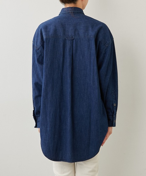 YANUK（ヤヌーク）の「【YANUK】C.P.Oシャツ/INDIGO/別注（シャツ/ブラウス・レディース・インディゴブルー・FREE）」の3枚目の写真