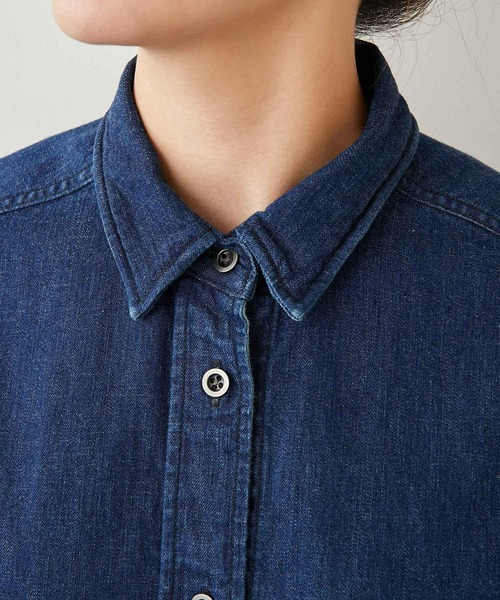 YANUK（ヤヌーク）の「【YANUK】C.P.Oシャツ/INDIGO/別注（シャツ/ブラウス・レディース・インディゴブルー・FREE）」の12枚目の写真