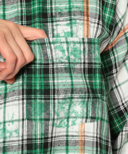 A4A（エーフォーエー）の「A4A（エーフォーエー）切替ネルシャツ（シャツ/ブラウス・メンズ・ブルー/グリーン/レッド・FREE）」の11枚目の写真