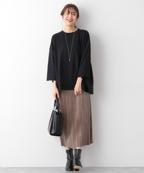 GLOBAL WORK（グローバルワーク）の「キレイ見えサラサラドルマン8分袖/958088（Tシャツ/カットソー・レディース・ブラック/ブルー/グレー系その他/フューシャピンク・FREE）」の10枚目の写真