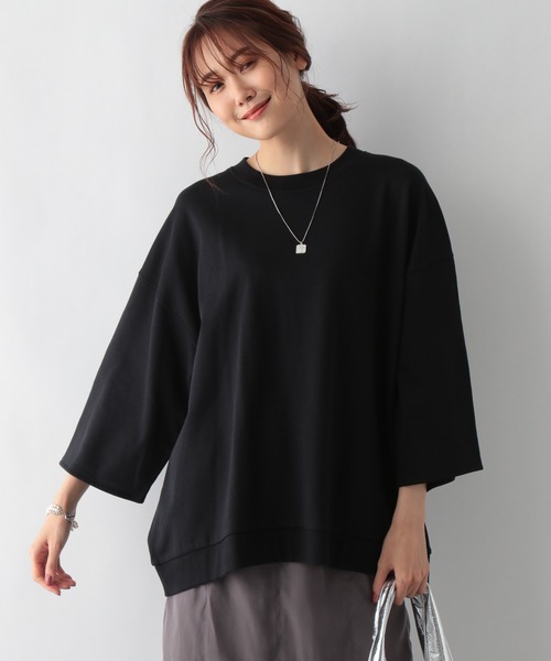 GLOBAL WORK（グローバルワーク）の「キレイ見えサラサラドルマン8分袖/958088（Tシャツ/カットソー・レディース・ブラック/ブルー/グレー系その他/フューシャピンク・FREE）」の15枚目の写真