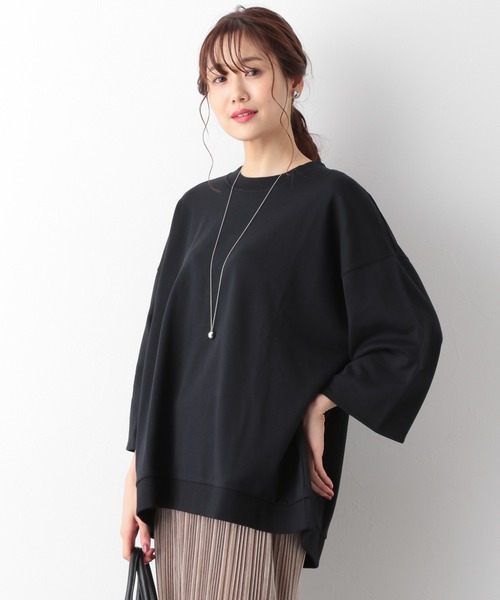 GLOBAL WORK（グローバルワーク）の「キレイ見えサラサラドルマン8分袖/958088（Tシャツ/カットソー・レディース・ブラック/ブルー/グレー系その他/フューシャピンク・FREE）」の20枚目の写真