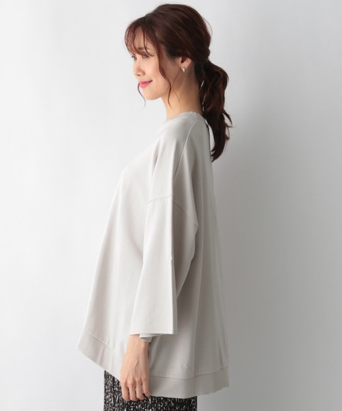 GLOBAL WORK（グローバルワーク）の「キレイ見えサラサラドルマン8分袖/958088（Tシャツ/カットソー・レディース・ブラック/ブルー/グレー系その他/フューシャピンク・FREE）」の22枚目の写真