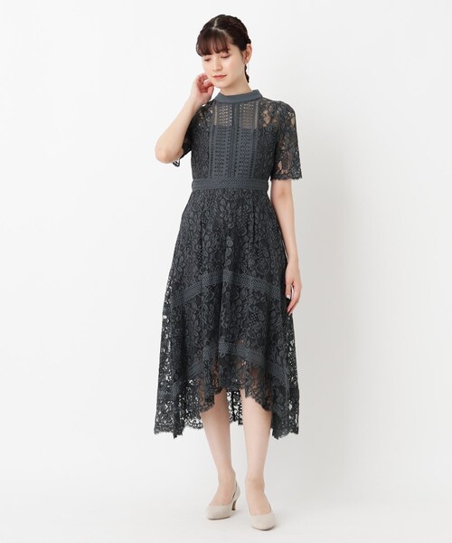 Dorry Doll ケミカルレース使いミモレ丈ワンピース