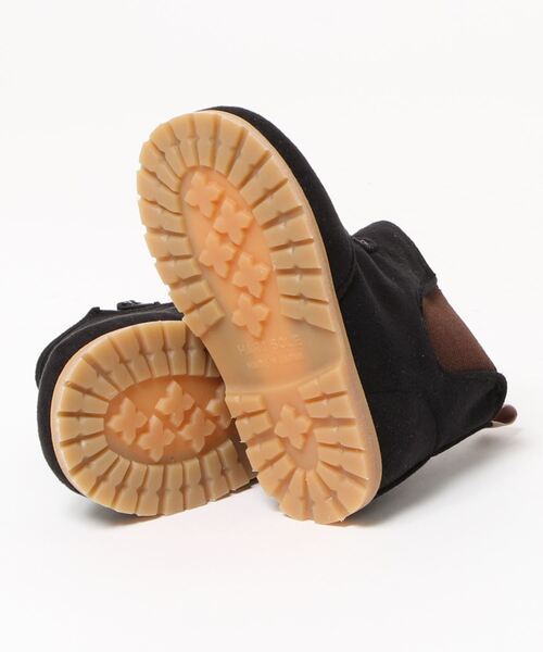 POMPKINS（ポプキンズ）の「【POMPKINS/ポプキンズ】ベビーサイドゴアブーツ（ブーツ・キッズ・ブラック系その他/ベージュ/ピンク・15cm/13cm/14cm）」の4枚目の写真