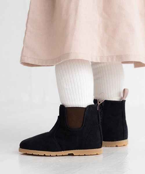 POMPKINS（ポプキンズ）の「【POMPKINS/ポプキンズ】ベビーサイドゴアブーツ（ブーツ・キッズ・ブラック系その他/ベージュ/ピンク・15cm/13cm/14cm）」の10枚目の写真