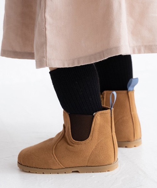 POMPKINS（ポプキンズ）の「【POMPKINS/ポプキンズ】ベビーサイドゴアブーツ（ブーツ・キッズ・ブラック系その他/ベージュ/ピンク・15cm/13cm/14cm）」の9枚目の写真