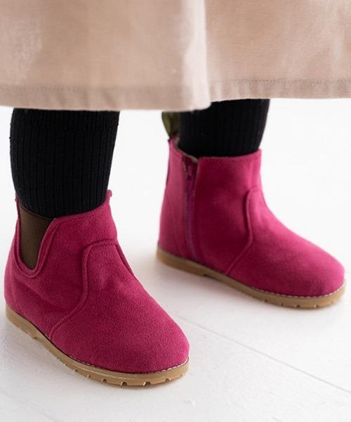 POMPKINS（ポプキンズ）の「【POMPKINS/ポプキンズ】ベビーサイドゴアブーツ（ブーツ・キッズ・ブラック系その他/ベージュ/ピンク・15cm/13cm/14cm）」の8枚目の写真